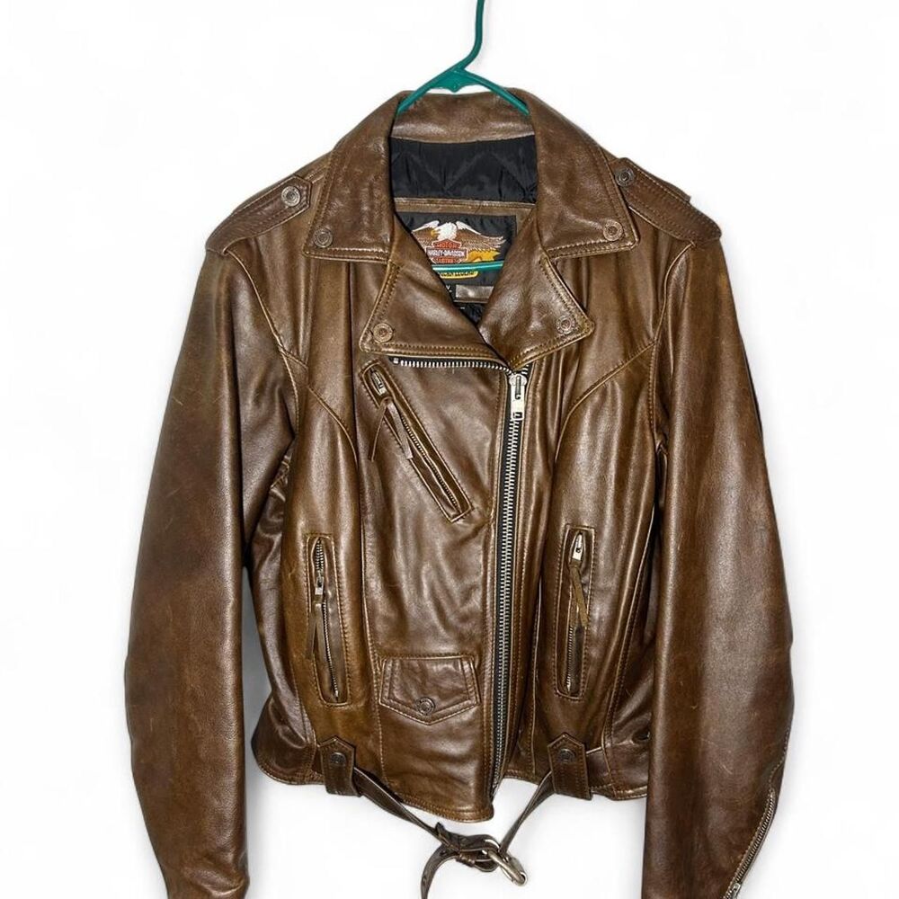 Harley-davidson Women's Brown Jacket VTG